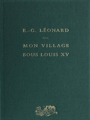 cover image of Mon village sous Louis XV